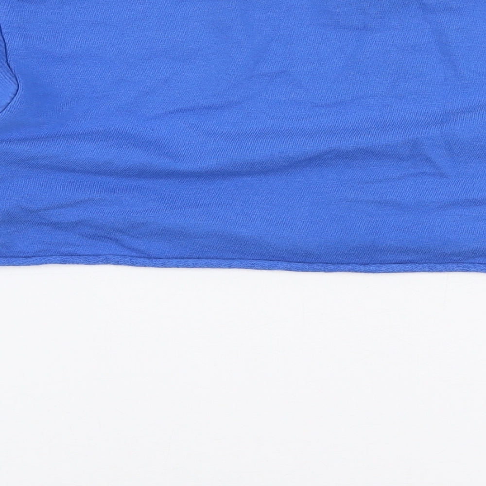 Atmosphere Womens Blue  Polyester Pullover Sweatshirt Size 10  Pullover - Distressed arms