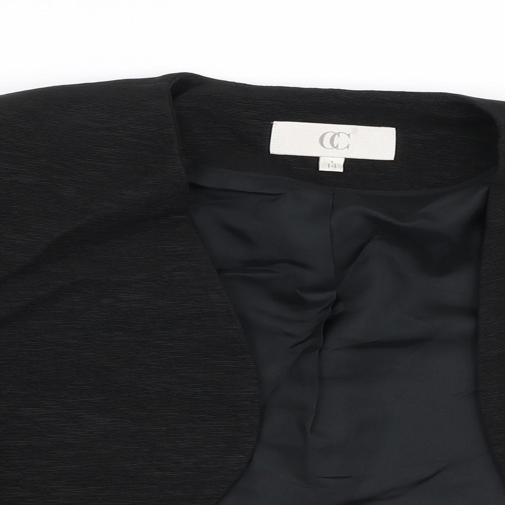 CC Womens Black   Jacket Blazer Size 14