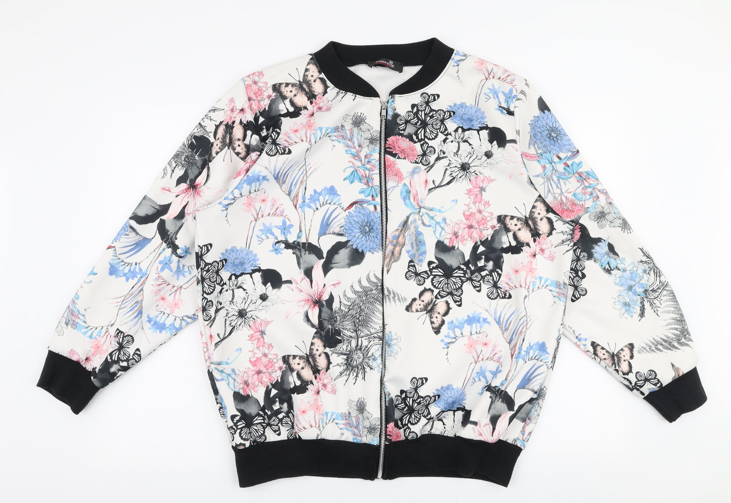 Nouvelle Womens Multicoloured Floral  Jacket  Size 20  Zip