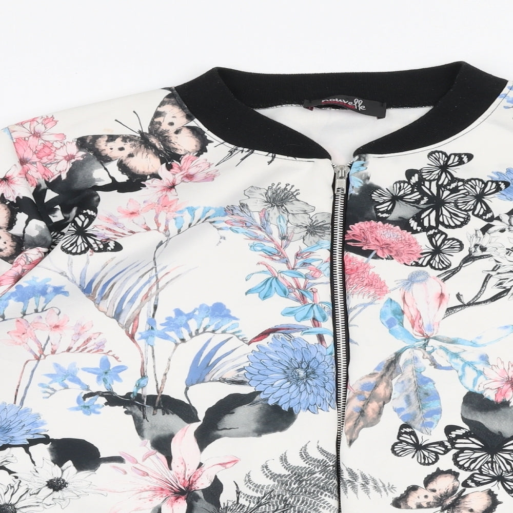 Nouvelle Womens Multicoloured Floral  Jacket  Size 20  Zip
