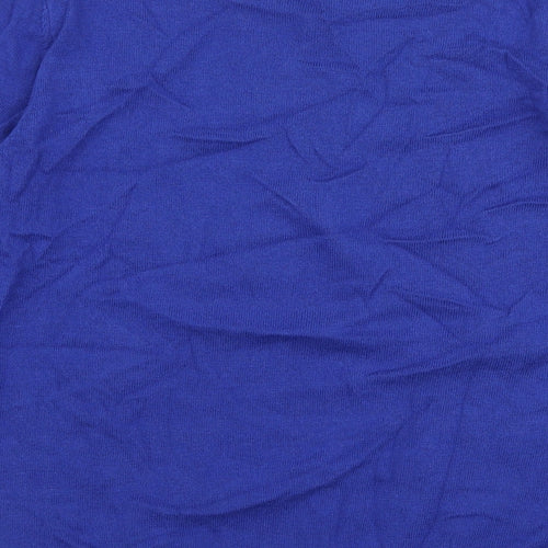 Damart Womens Blue Round Neck  Viscose Pullover Jumper Size 10