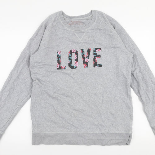 Stanley Strolls Womens Grey  Cotton Pullover Sweatshirt Size 2XL  Pullover - Love