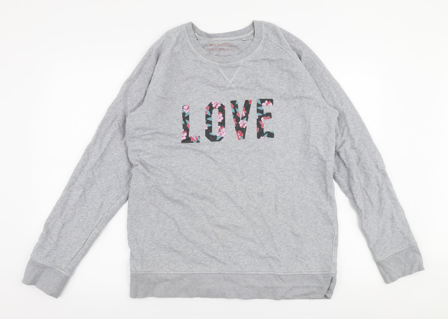 Stanley Strolls Womens Grey  Cotton Pullover Sweatshirt Size 2XL  Pullover - Love