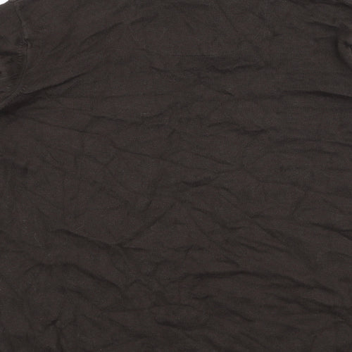North Coast Mens Brown Collared  Cotton Pullover Jumper Size 2XL