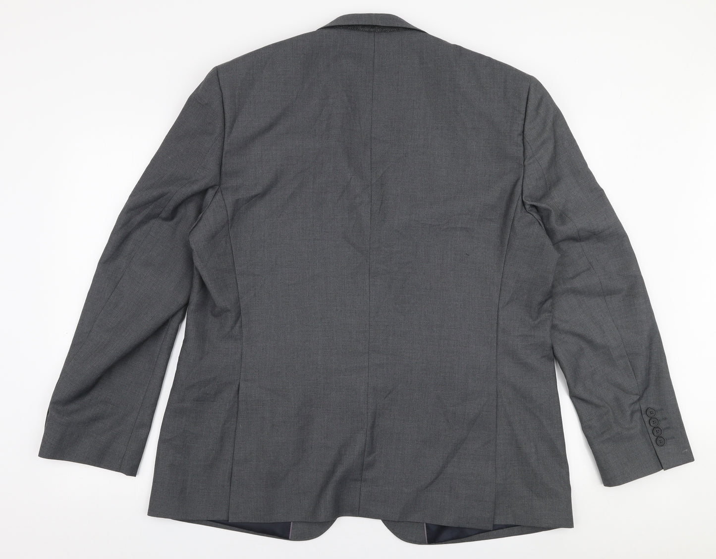 George Mens Grey  Polyester Jacket Suit Jacket Size 44