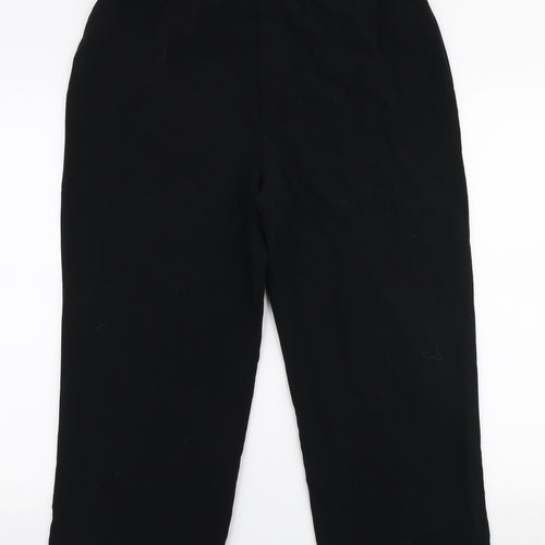Isle Womens Black  Polyester Trousers  Size 16 L24 in Regular
