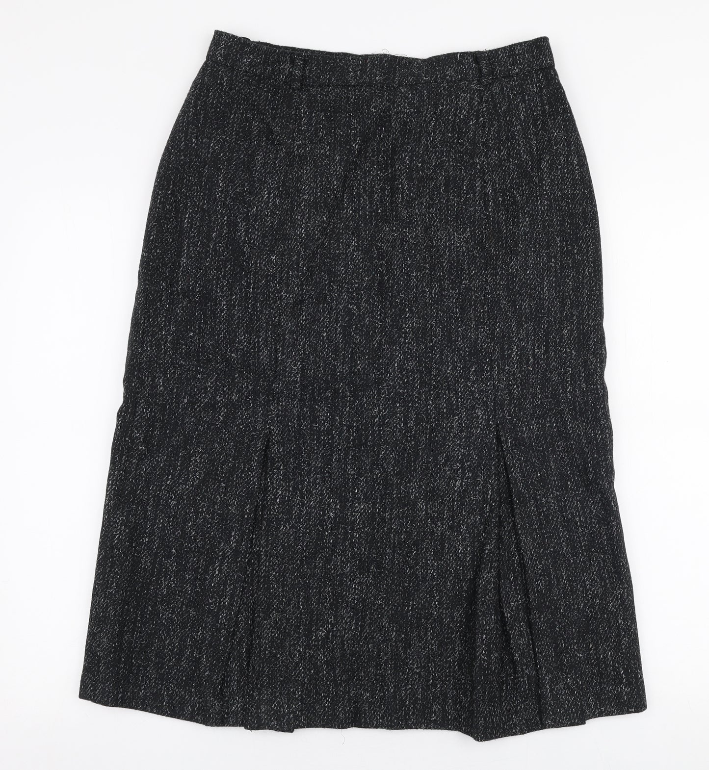 Paul Separates Womens Grey  Polyester A-Line Skirt Size 16   Zip