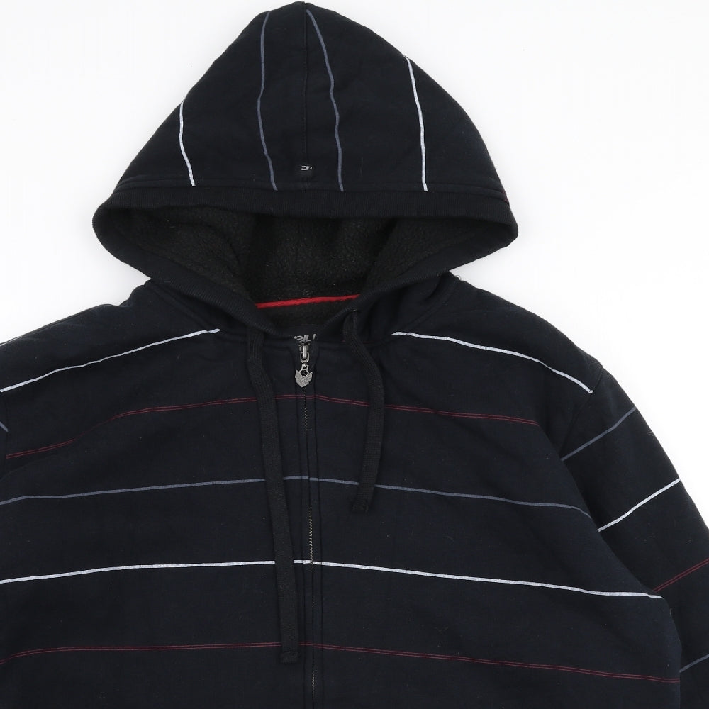 O'Neill Mens Blue Striped  Jacket  Size XL  Zip