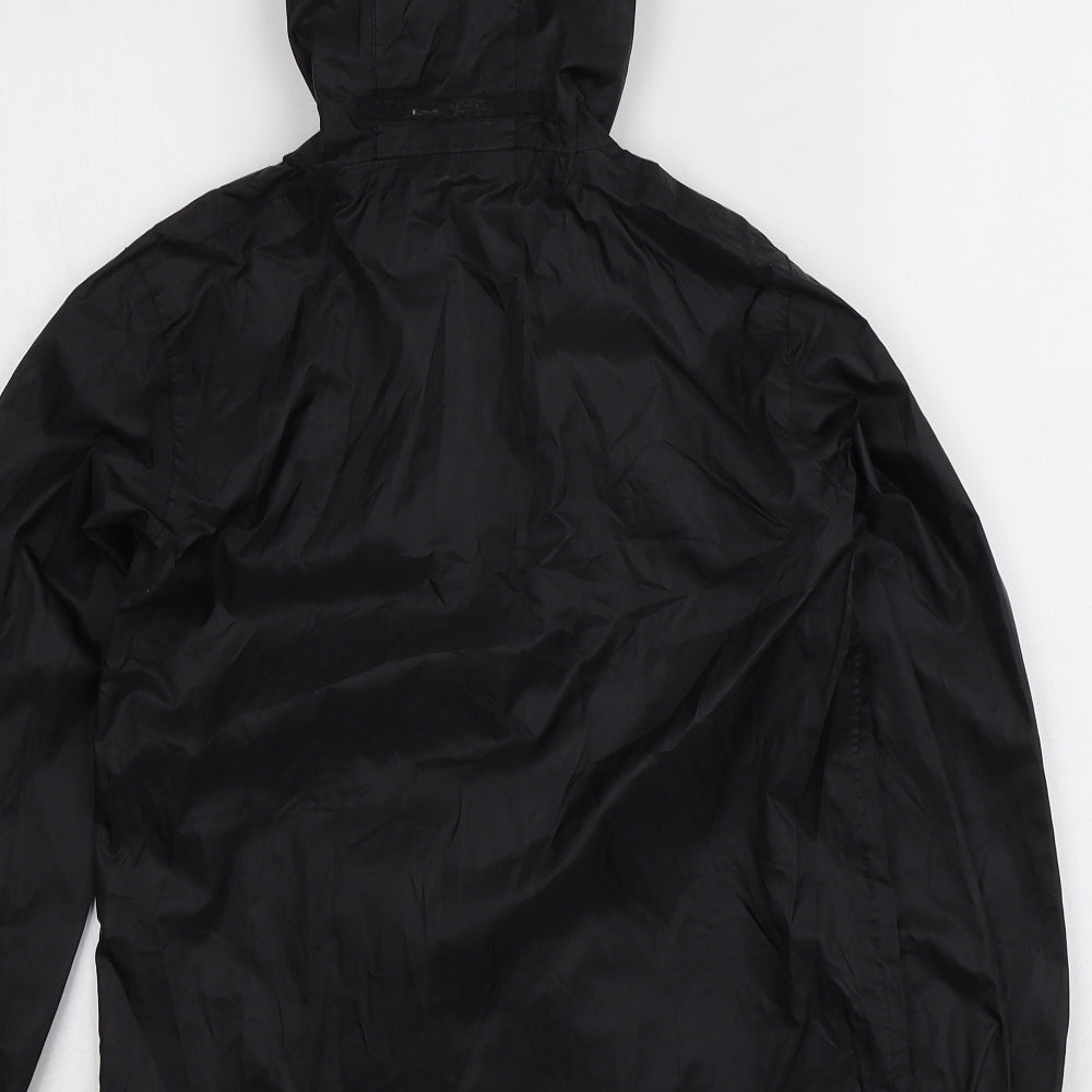 Regatta Boys Black   Rain Coat Jacket Size 7-8 Years
