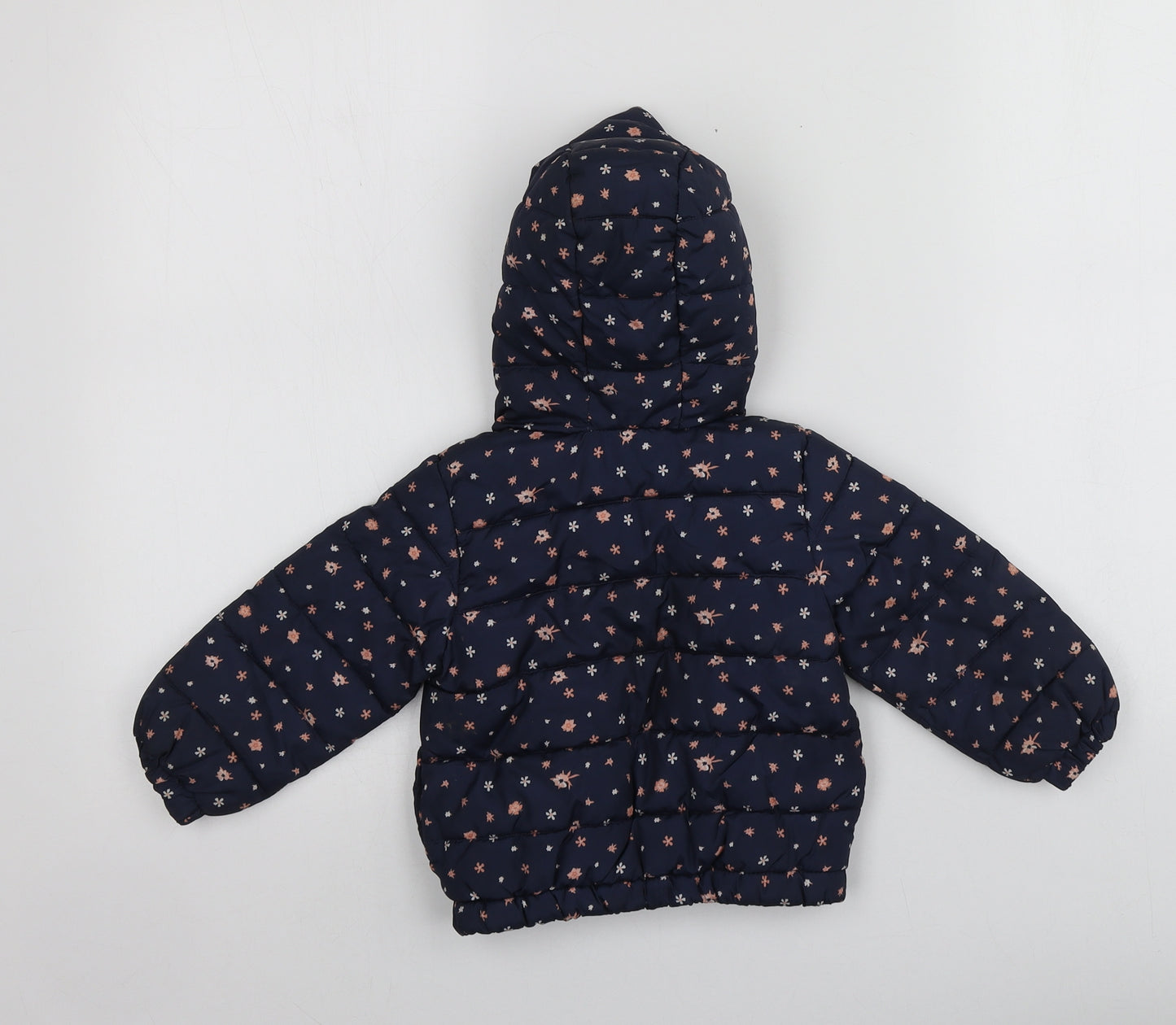 Primark Girls Blue Geometric  Jacket  Size 12-18 Months