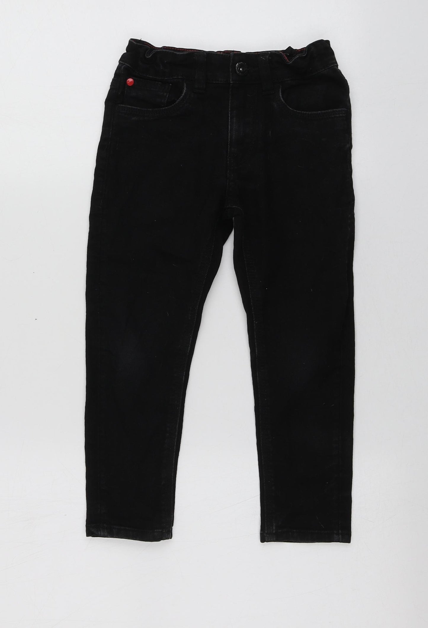 Denim Dept Boys Black  Cotton Skinny Jeans Size 5 Years  Regular