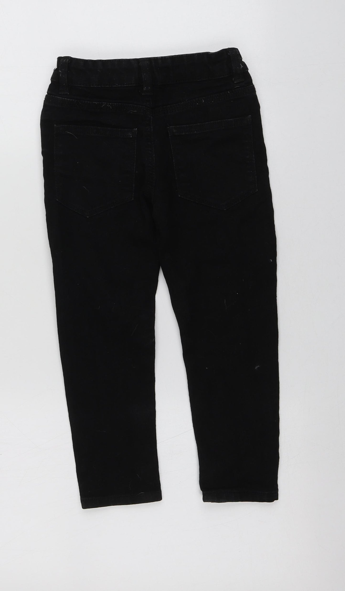 Denim Dept Boys Black  Cotton Skinny Jeans Size 5 Years  Regular