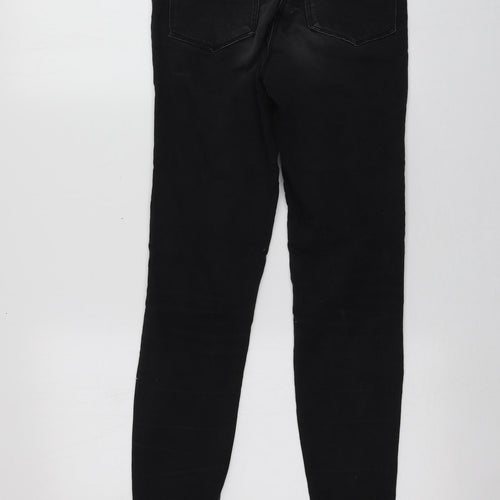 Papaya Womens Black  Cotton Skinny Jeans Size 8 L27.5 in Regular