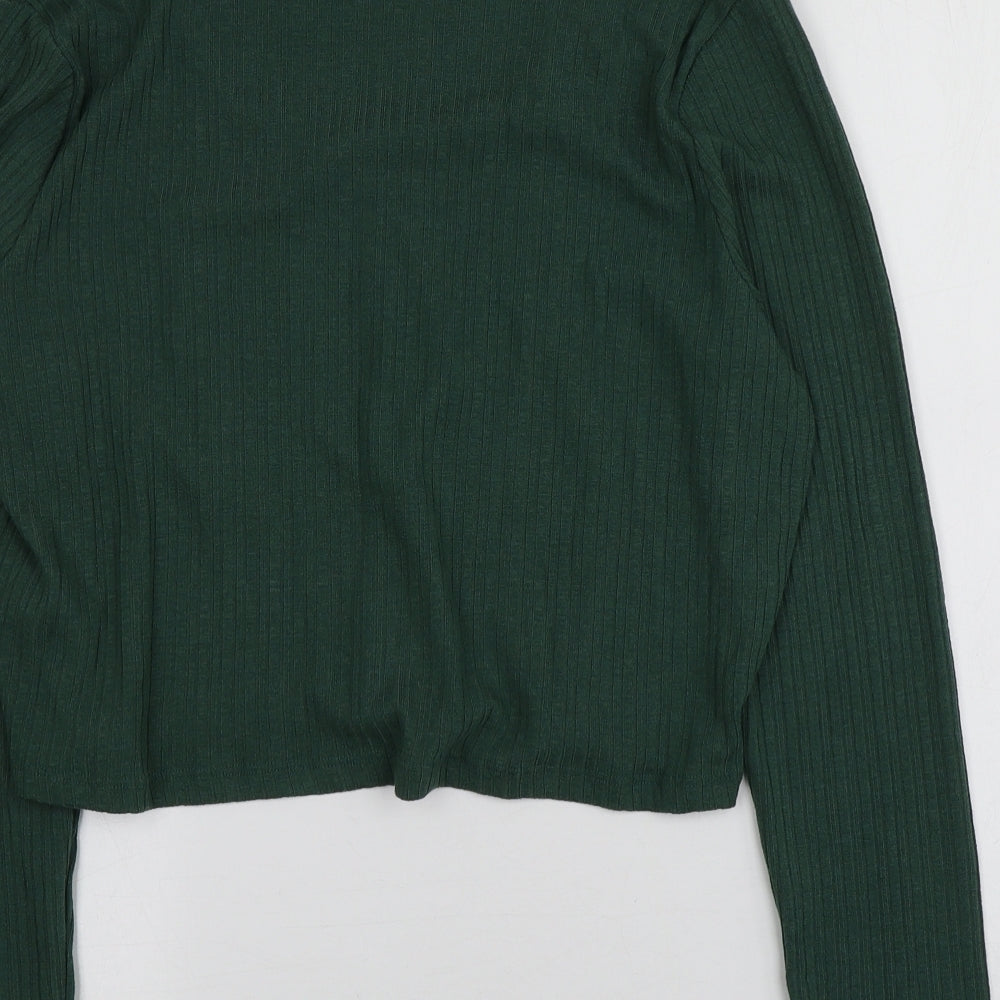 Primark Womens Green V-Neck  Polyester Cardigan Jumper Size XL