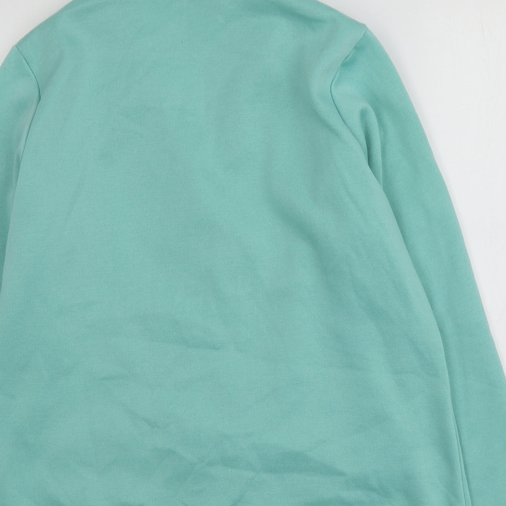 Damart Womens Blue V-Neck  Polyester Cardigan Jumper Size 14