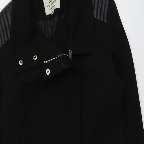 Vopse Womens Black   Overcoat Coat Size S