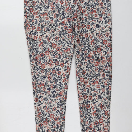 New Look Womens Multicoloured Fair Isle Polyester Carrot Trousers Size 10 L25 in Regular