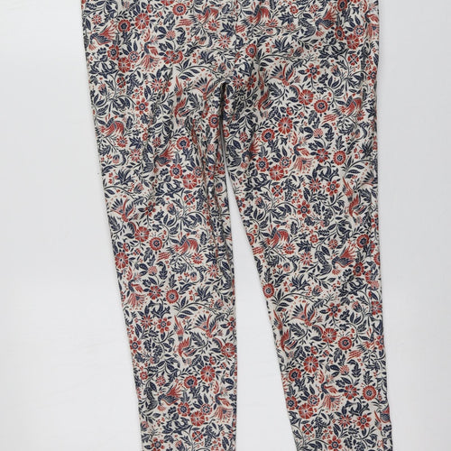 New Look Womens Multicoloured Fair Isle Polyester Carrot Trousers Size 10 L25 in Regular