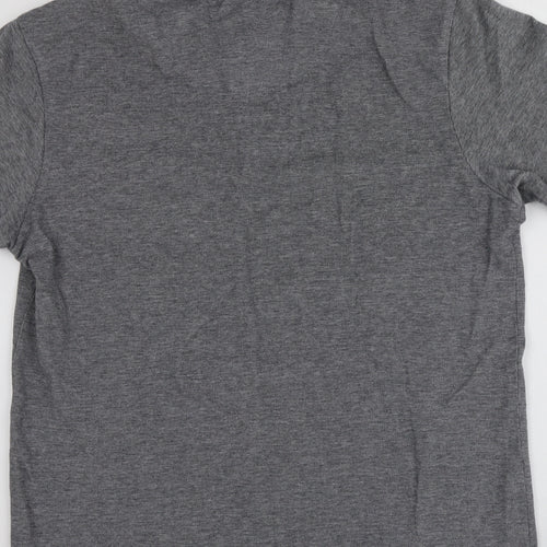SoulCal&Co Mens Grey  Polyester  Polo Size L Collared