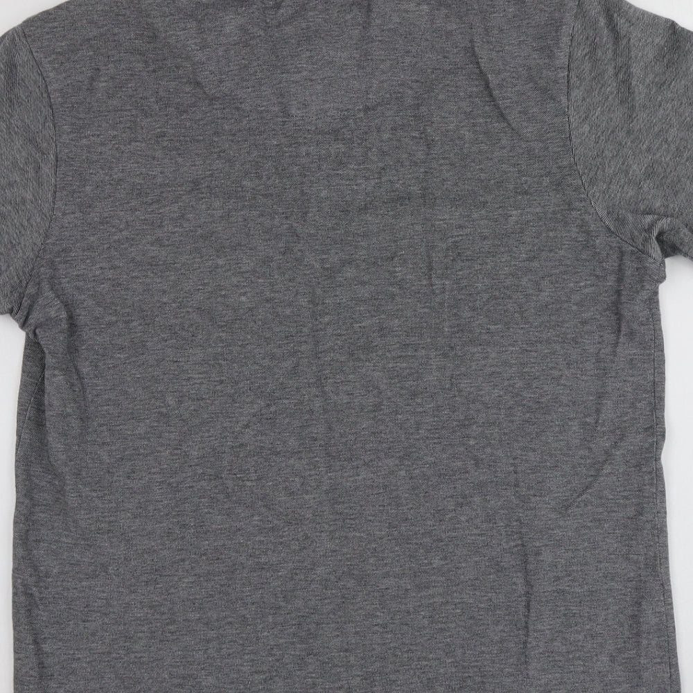 SoulCal&Co Mens Grey  Polyester  Polo Size L Collared