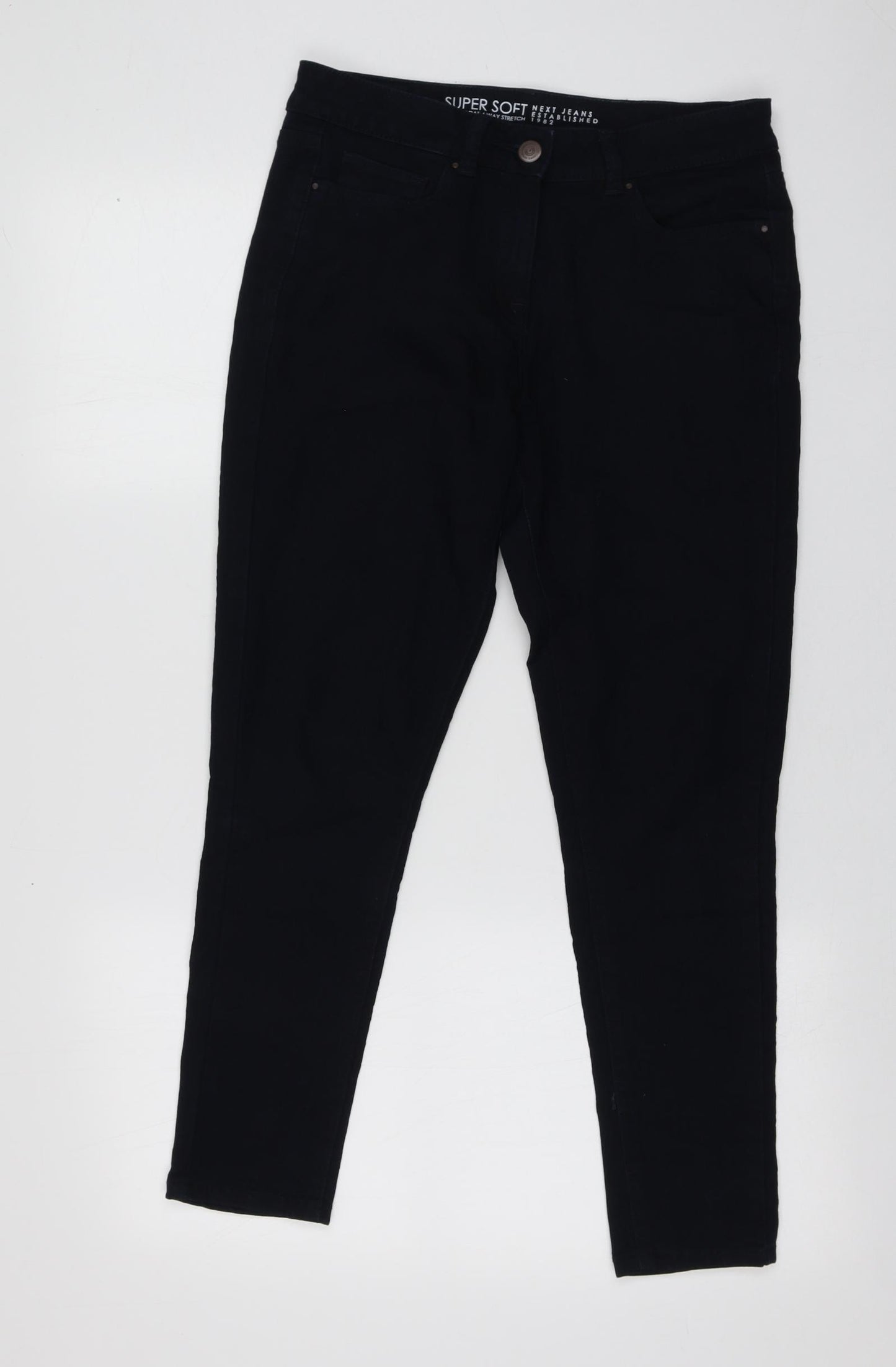 NEXT Womens Blue  Modal Skinny Jeans Size 10 L26 in Regular