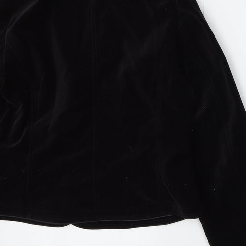 New Look Womens Black  Cotton Jacket Blazer Size 16
