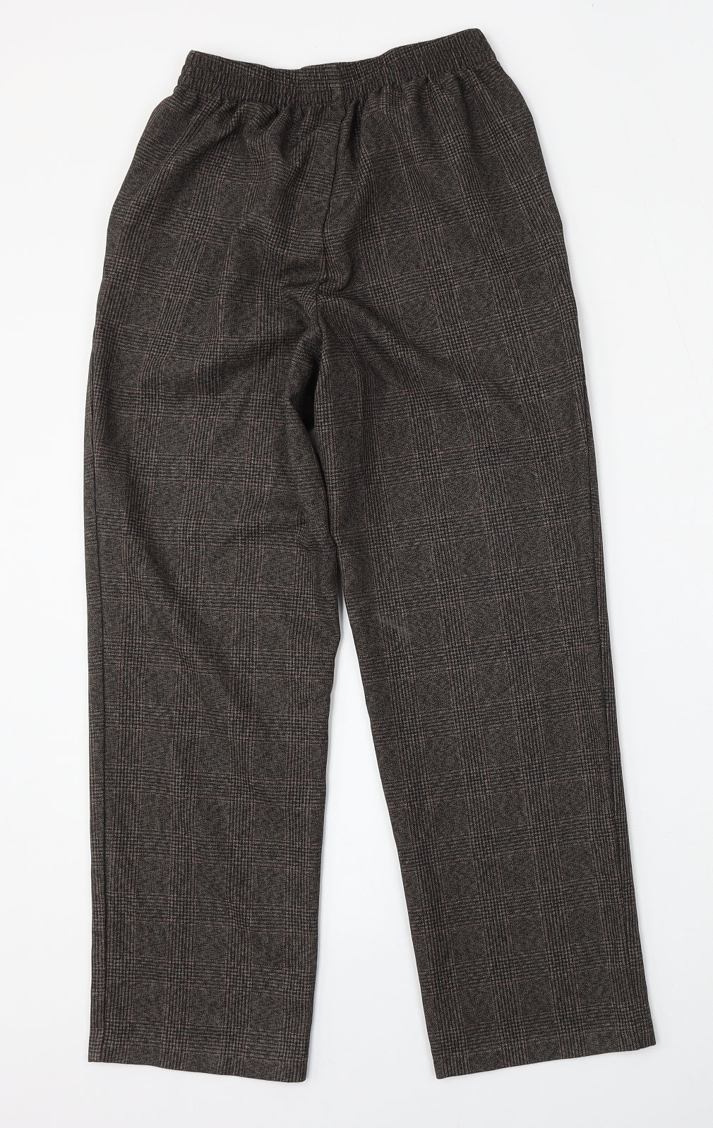 Marks and Spencer Womens Brown  Polyester Trousers  Size 8 L26 in Regular