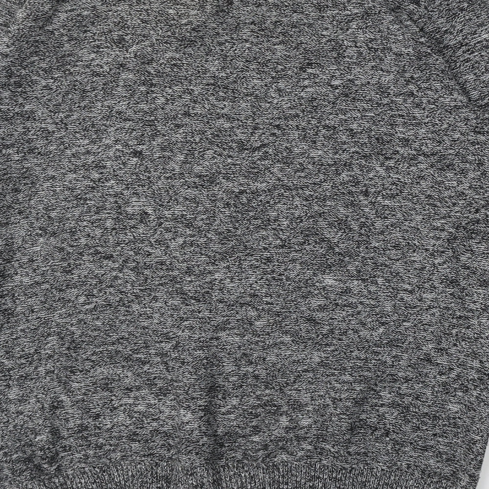 Topman Mens Grey Round Neck  Acrylic Pullover Jumper Size M