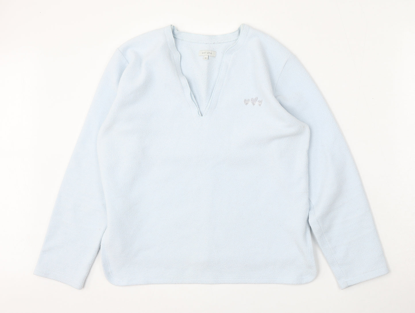 Per Una Womens Blue  Polyester Pullover Sweatshirt Size M