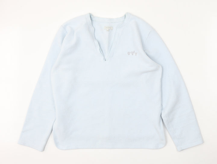 Per Una Womens Blue  Polyester Pullover Sweatshirt Size M