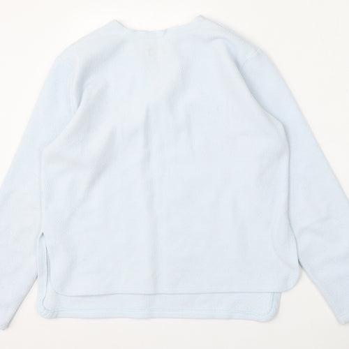Per Una Womens Blue  Polyester Pullover Sweatshirt Size M