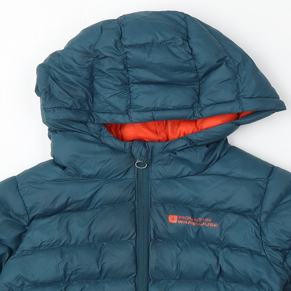 Mountain Warehouse Boys Blue   Puffer Jacket Jacket Size 2-3 Years  Zip