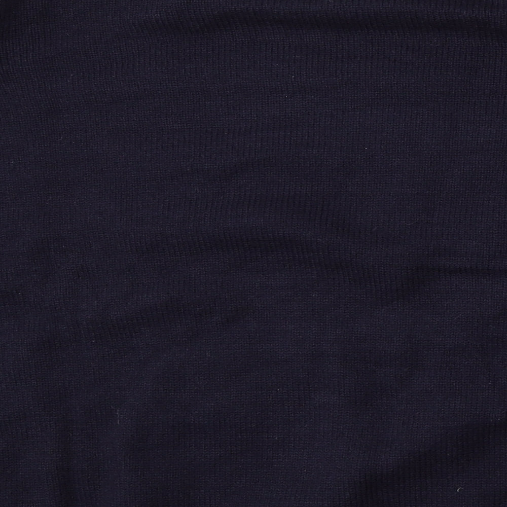 Joules Womens Blue Round Neck  Acrylic Pullover Jumper Size 24