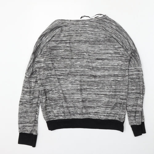 Select Womens Grey Round Neck  Polyester Pullover Jumper Size 10