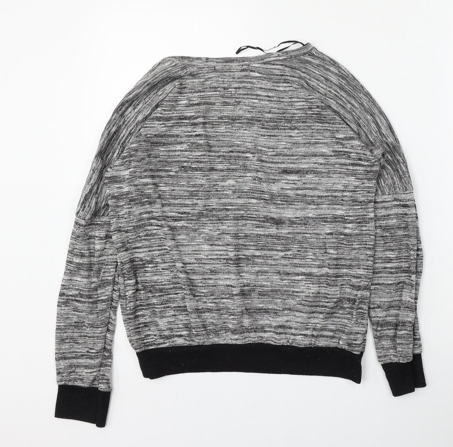 Select Womens Grey Round Neck  Polyester Pullover Jumper Size 10