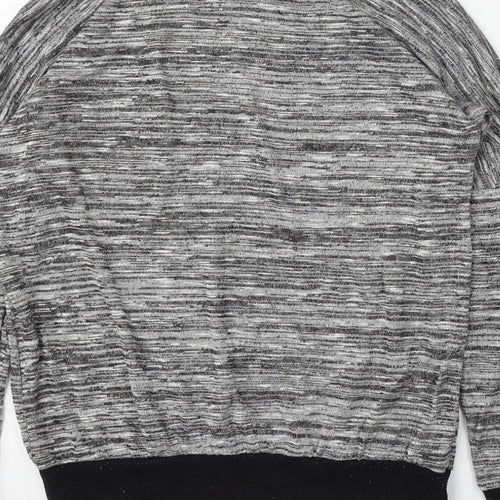 Select Womens Grey Round Neck  Polyester Pullover Jumper Size 10