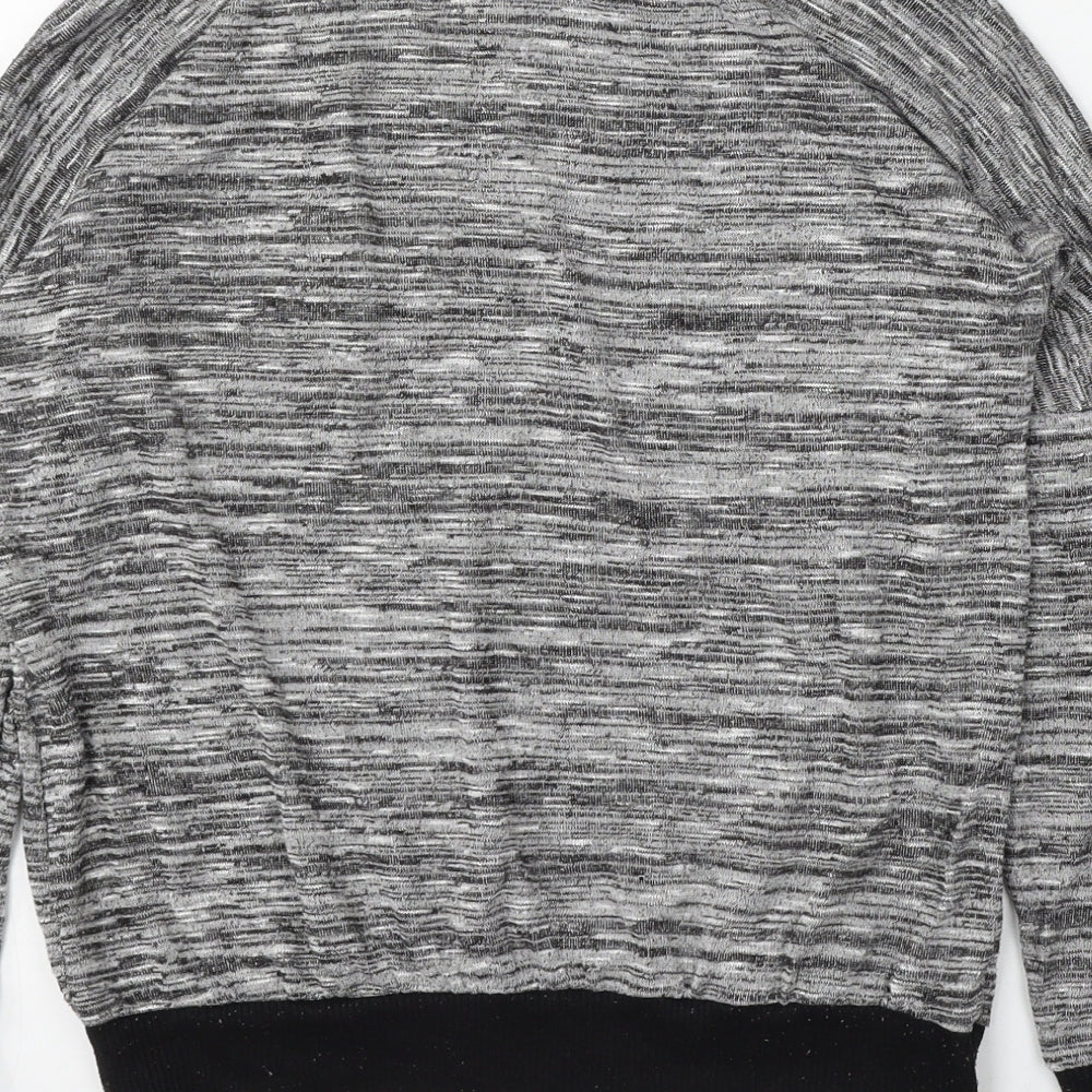 Select Womens Grey Round Neck  Polyester Pullover Jumper Size 10