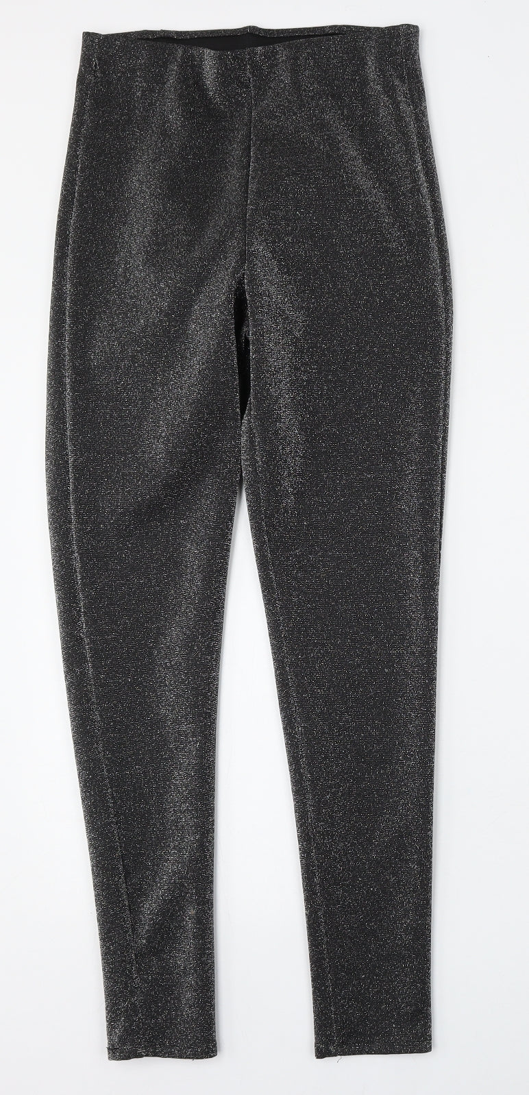 George Womens Silver  Polyester Trousers  Size 8 L26 in Regular