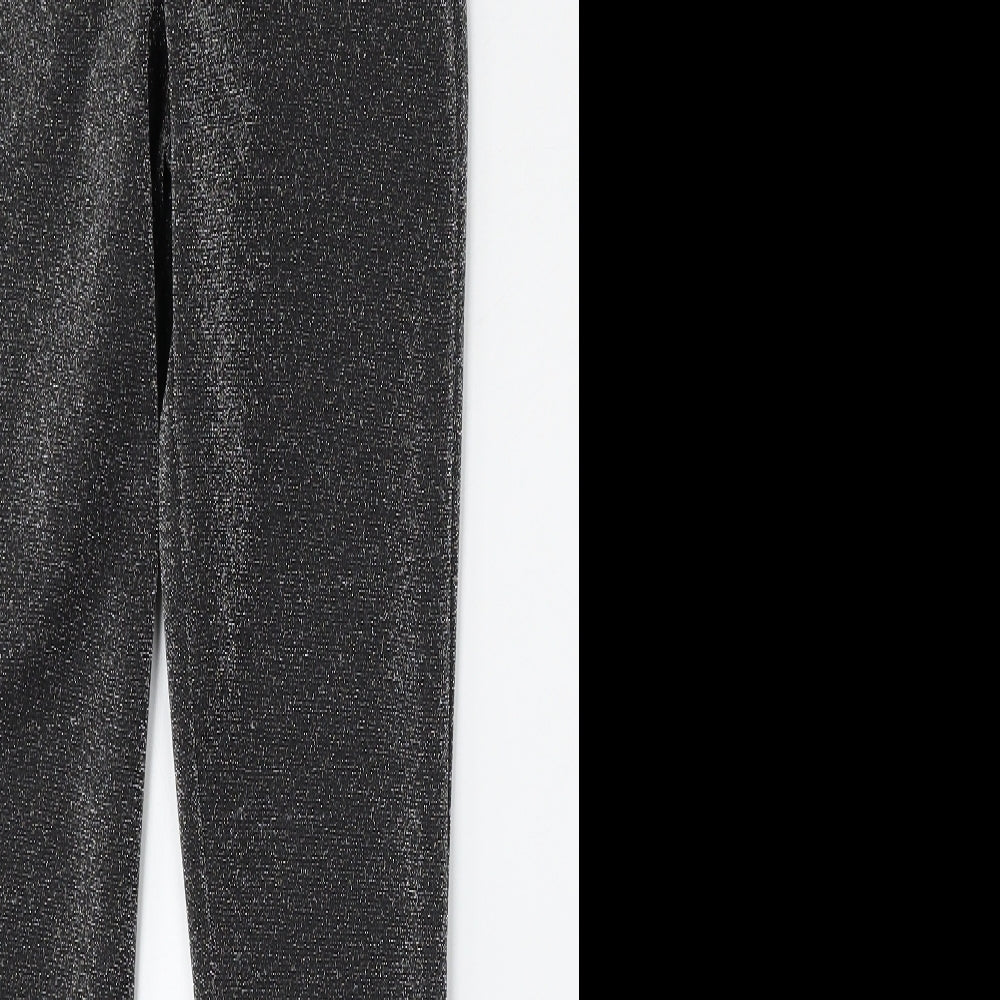 George Womens Silver  Polyester Trousers  Size 8 L26 in Regular