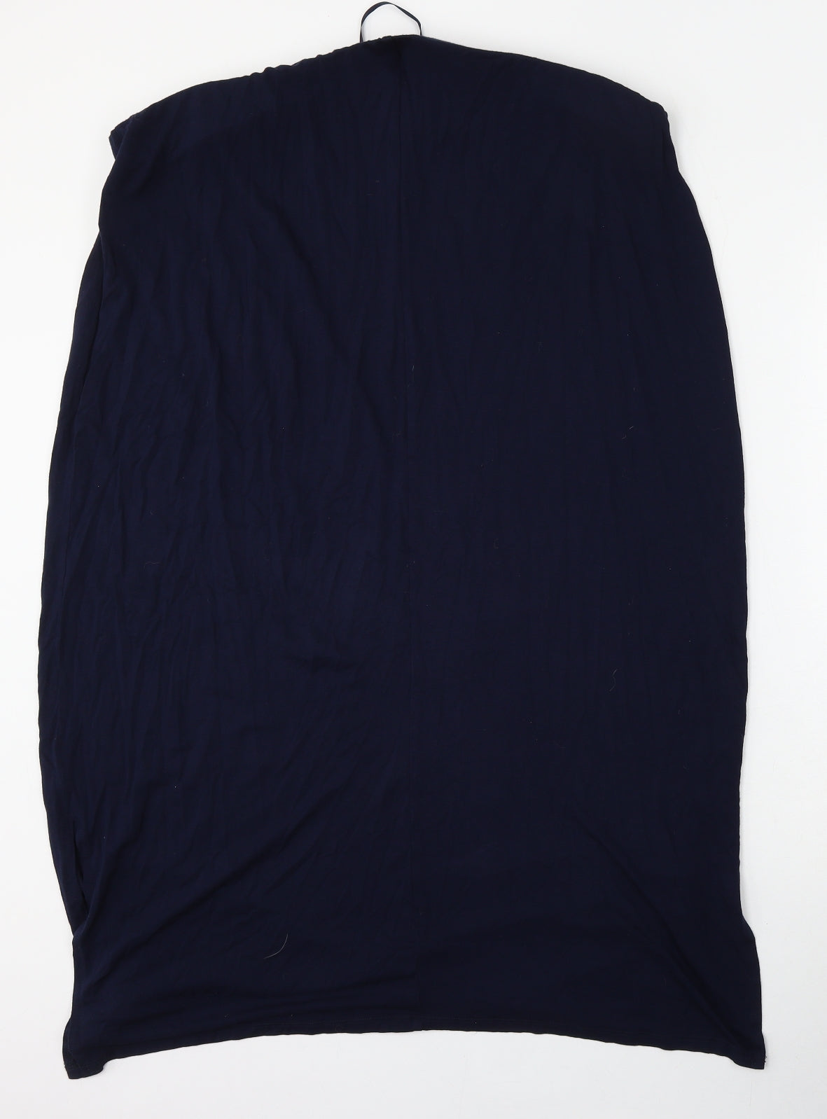 Evans Womens Blue  Viscose Straight & Pencil Skirt Size 26