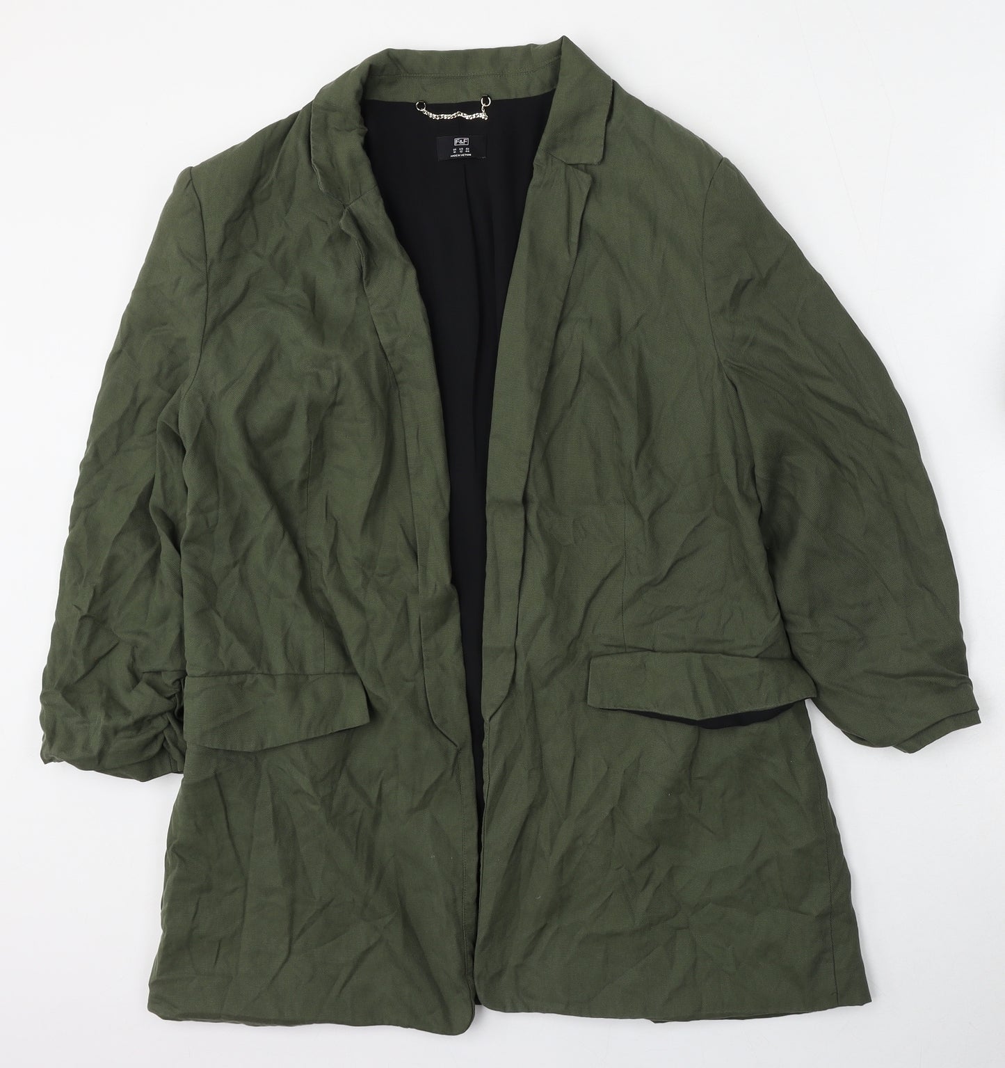 F&F Womens Green   Jacket  Size 16