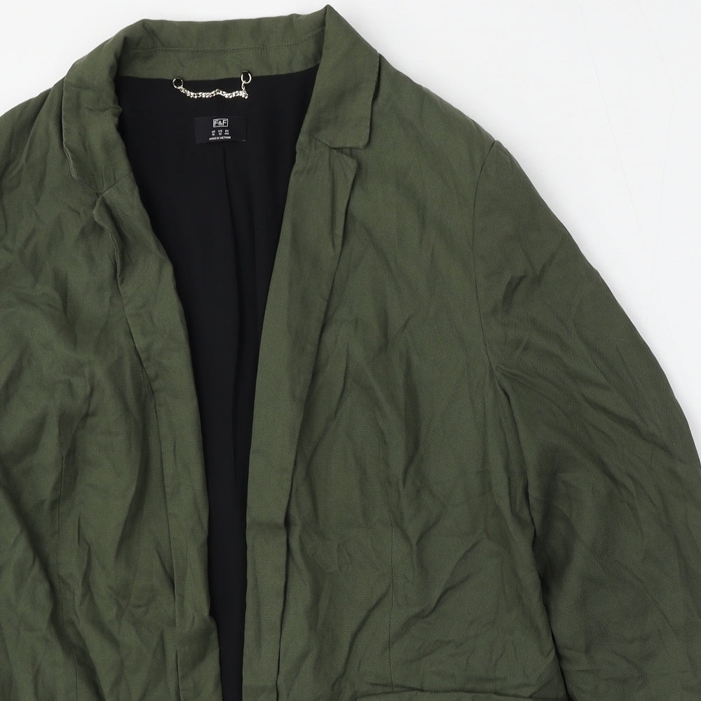 F&F Womens Green   Jacket  Size 16