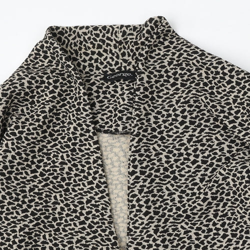 George Womens Multicoloured V-Neck Animal Print Polyester Cardigan Jumper Size 10