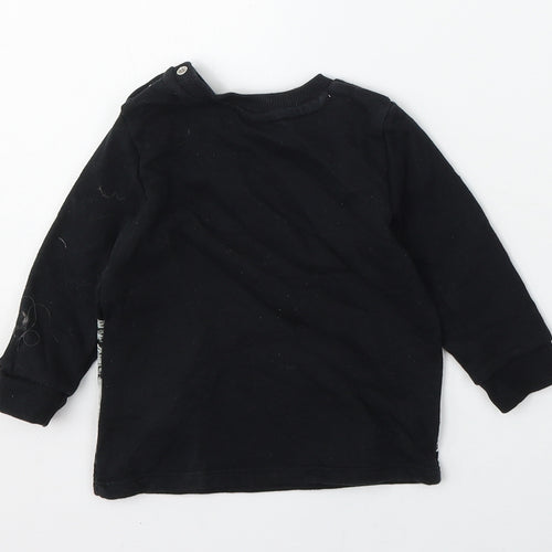 Toy Story Boys Black  Cotton Pullover Jumper Size 6-9 Months   - TOY STORY