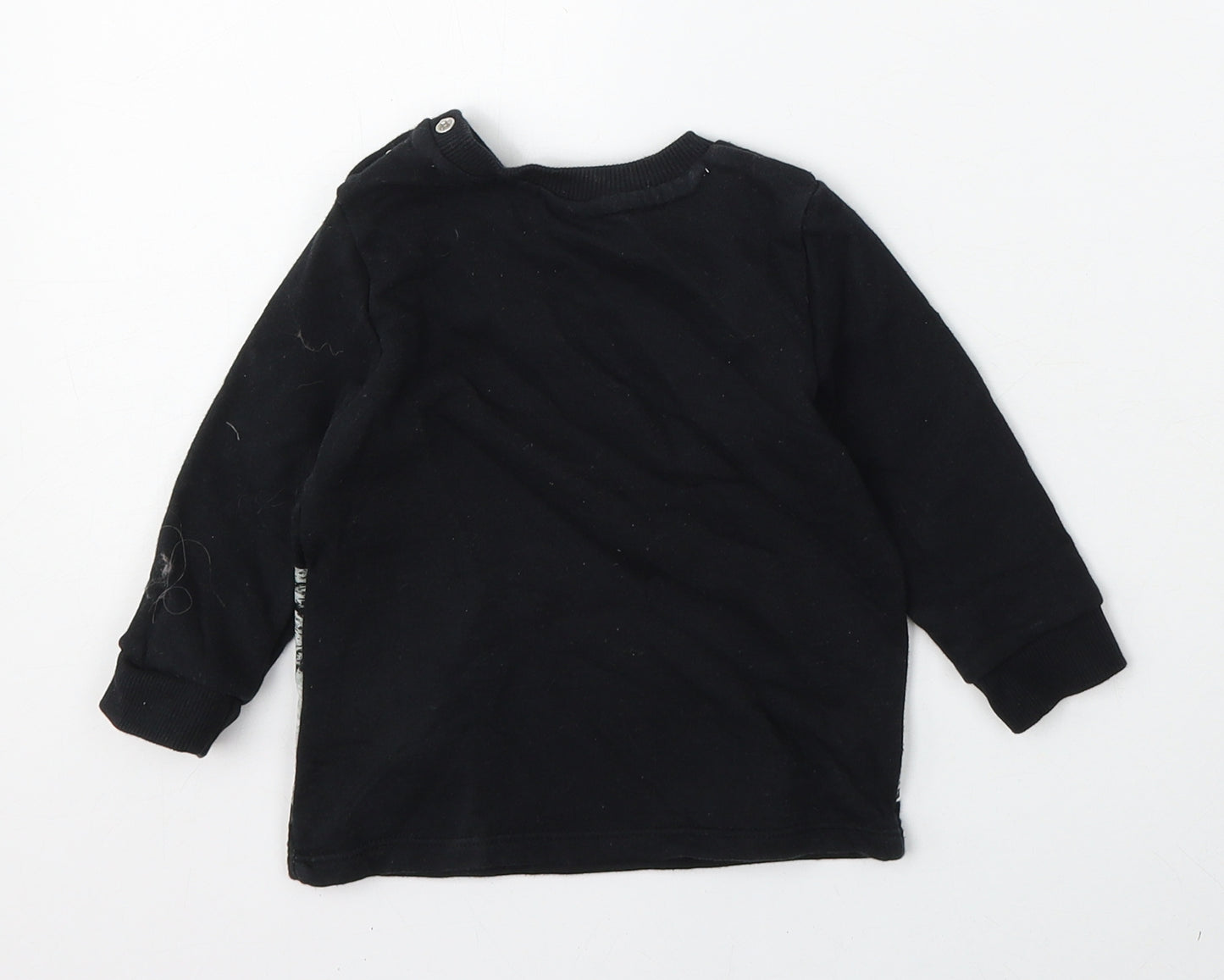 Toy Story Boys Black  Cotton Pullover Jumper Size 6-9 Months   - TOY STORY
