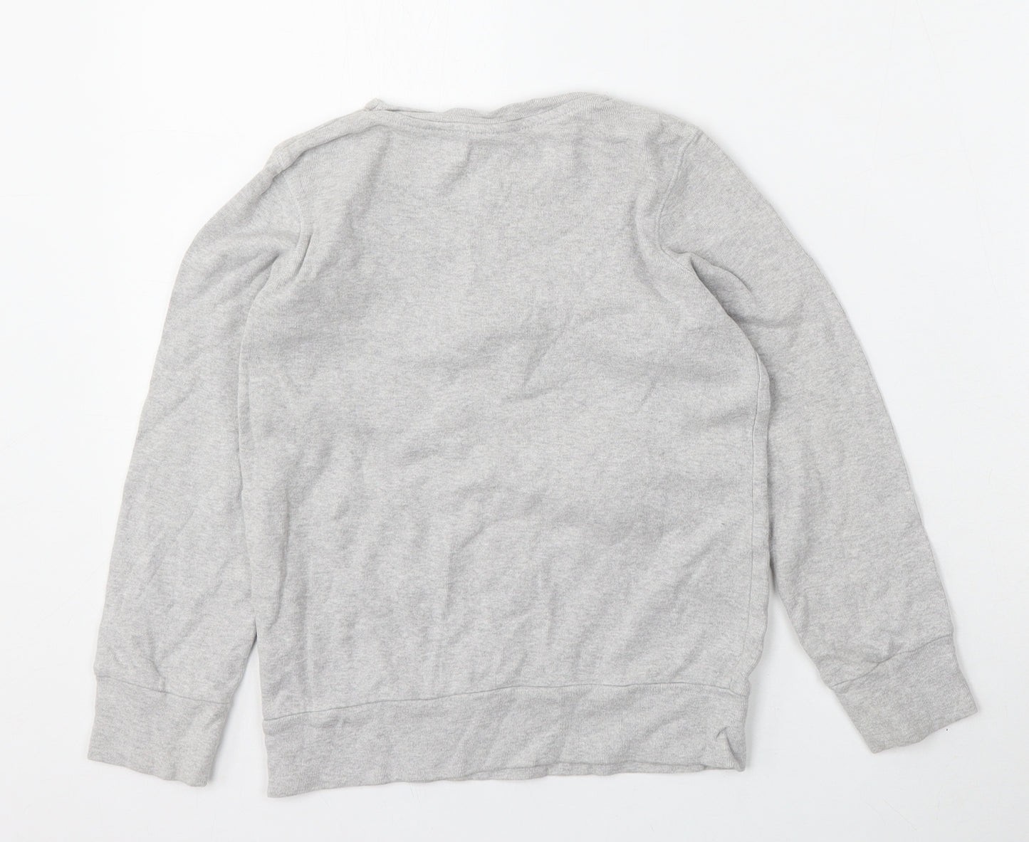NEXT Girls Grey  Cotton Pullover Sweatshirt Size 8 Years