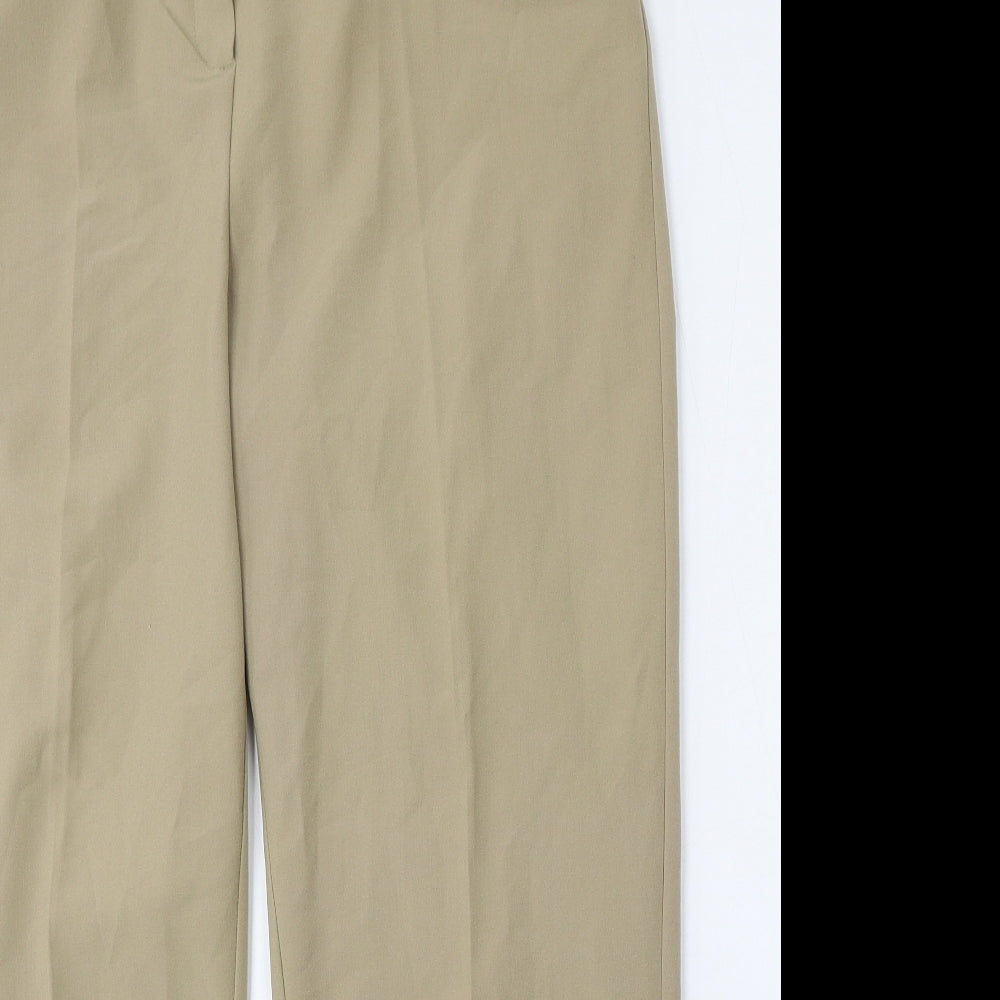 Slimma Womens Beige  Polyester Trousers  Size 18 L29 in Regular