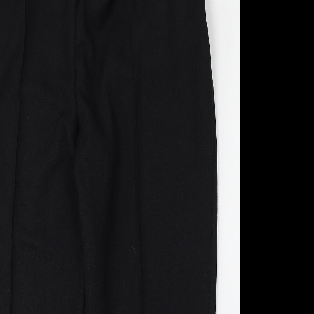 Papaya Womens Black  Polyester Trousers  Size 20 L29 in Regular