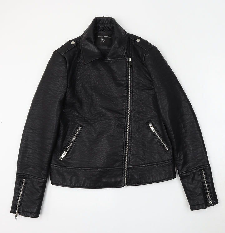 Dorothy Perkins Womens Black Jacket Size 14 Zip