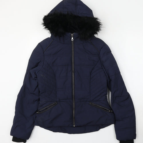 Marks and Spencer Womens Blue   Jacket  Size 8  Zip